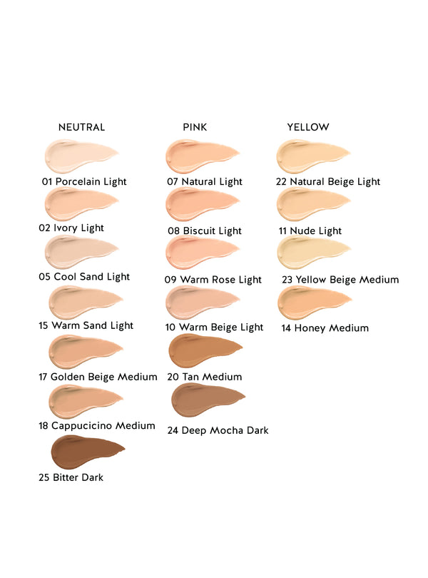 Total Cover Foundation & Concealer: 17 Shades