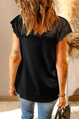 Touch of Elegance Lace Tee | 4 Colors