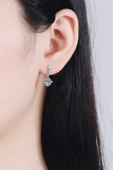 1 Carat Moissanite Drop Earrings