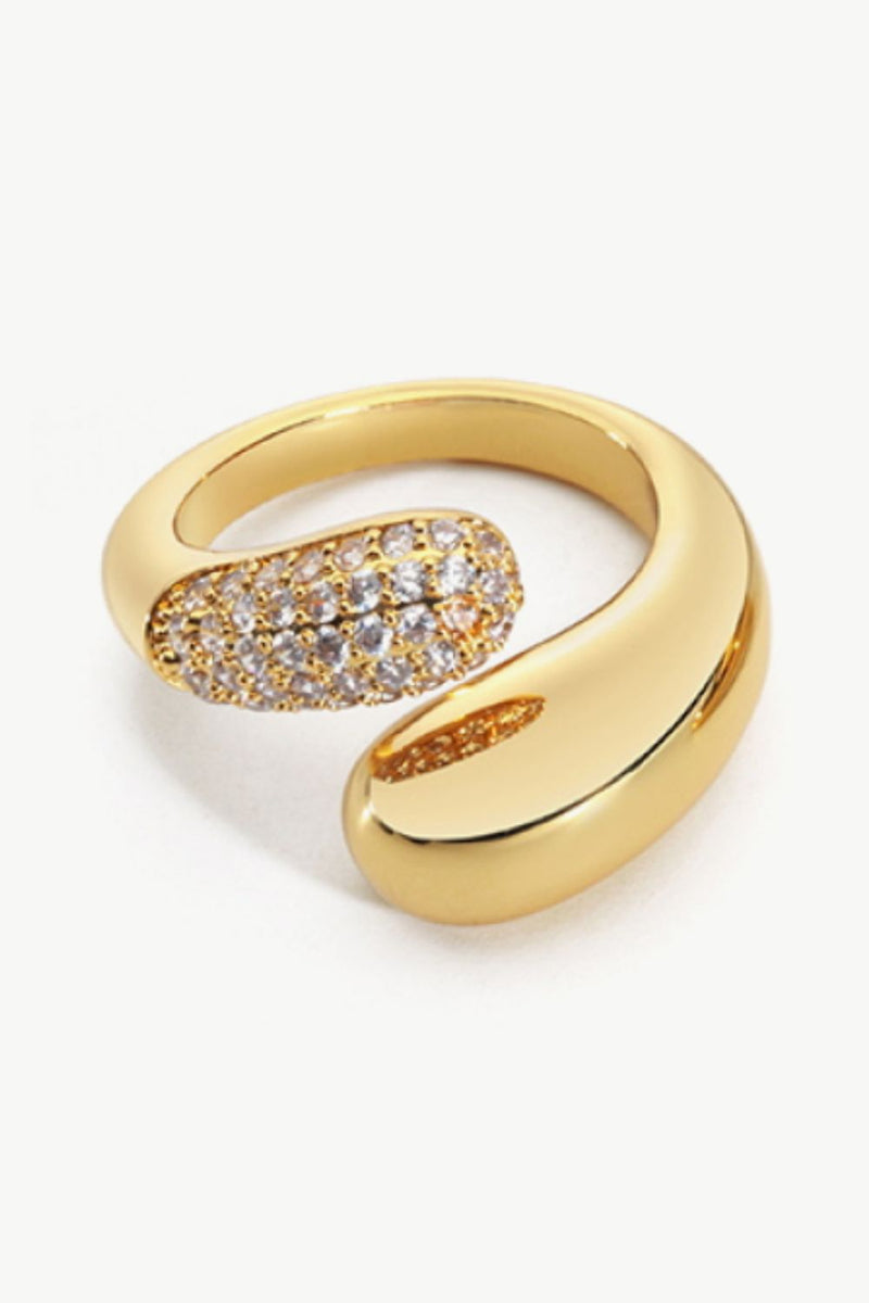 Crystal Polished Wrap Ring | Gold & Silver