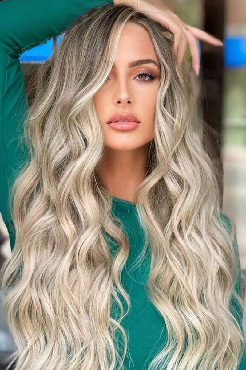 26'' Long Blond Wave Wig