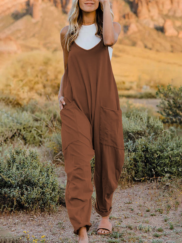 Modern Style Comfort Pocketed Jumpsuit | 2 Colors