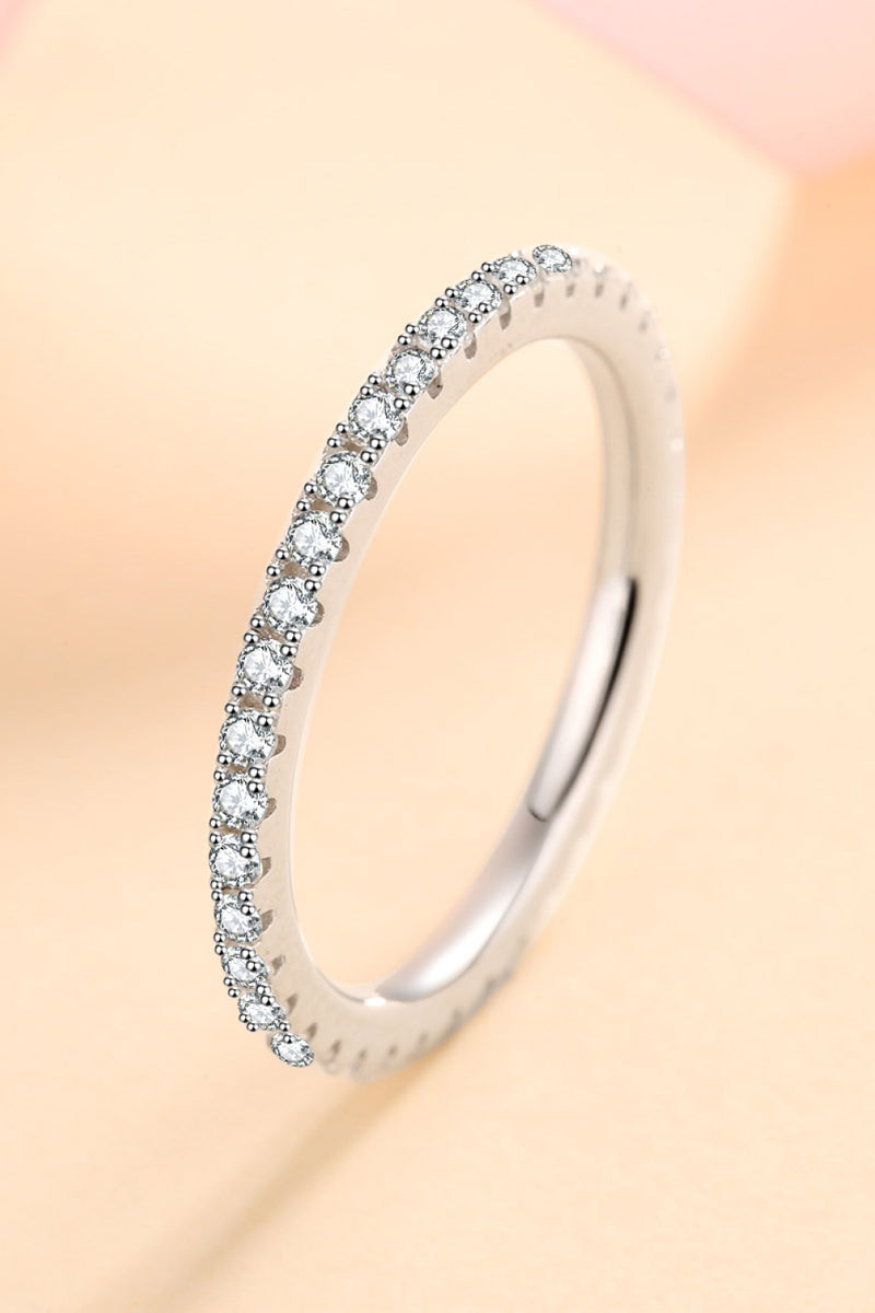 925 Sterling Silver Moissanite Ring