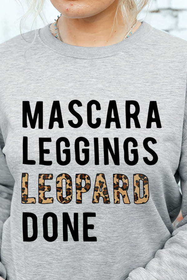 Mascara & Leggings Graphic Sweatshirt