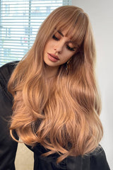 Long 24" Wave Wig in Dark Brown or Blond