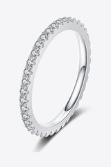 925 Sterling Silver Moissanite Ring