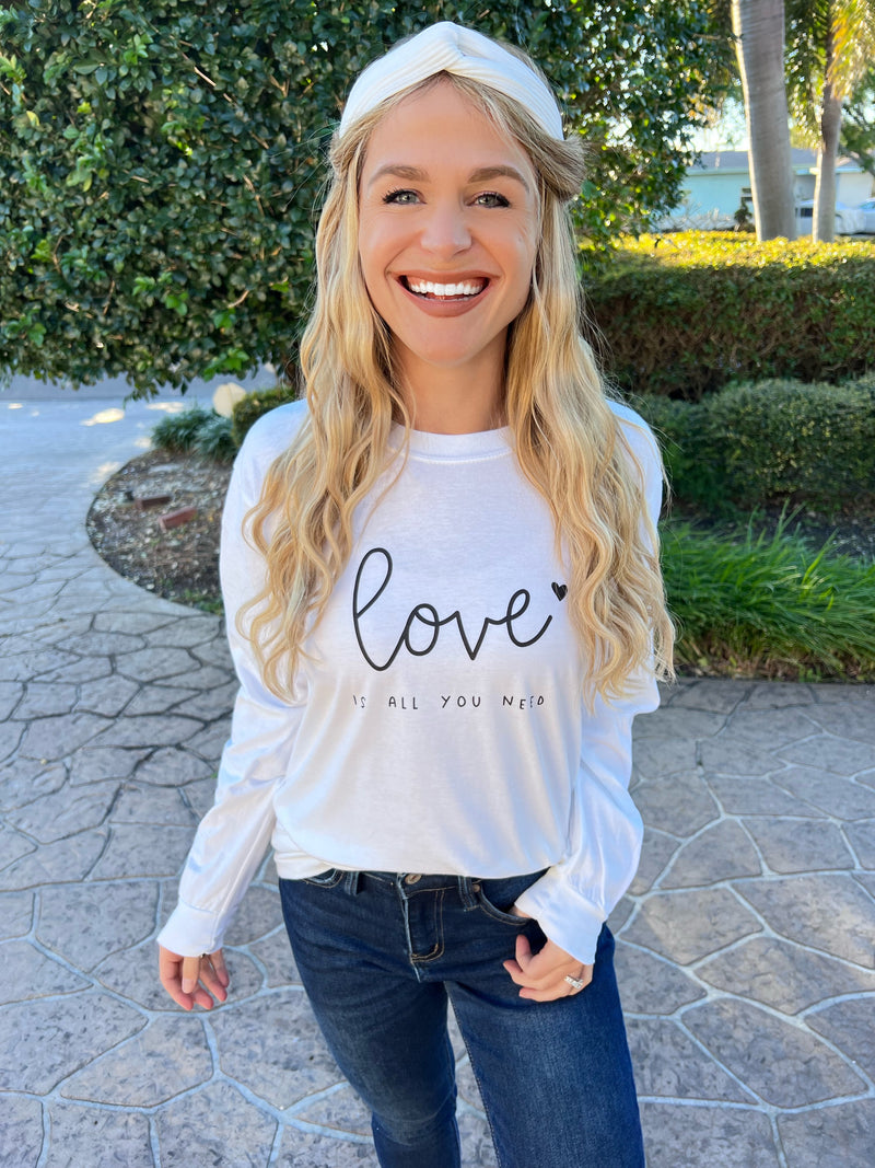 Love is All You Need Graphic Top