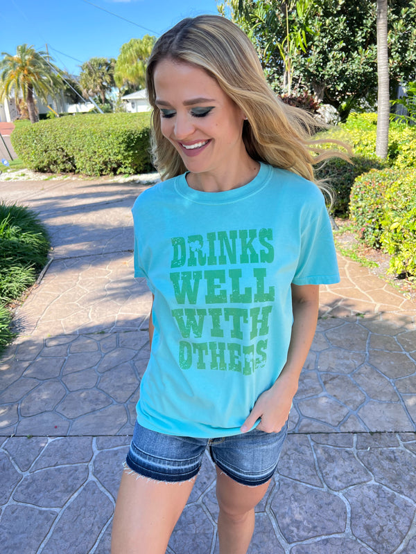 Drinks Well With Others Unisex Graphic Top