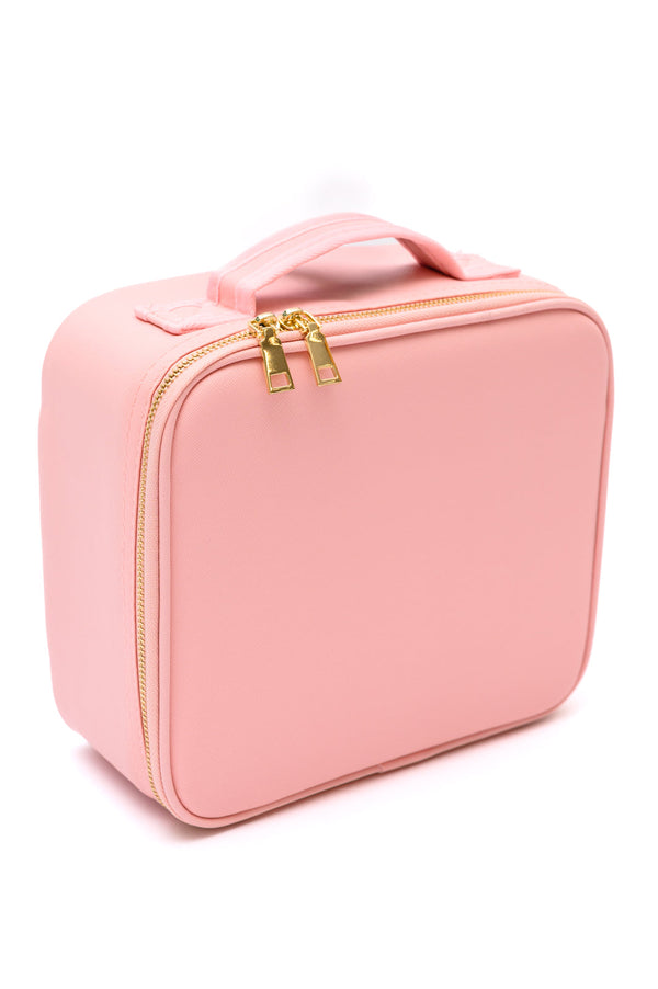 Luxe LED Makeup Case in Pink