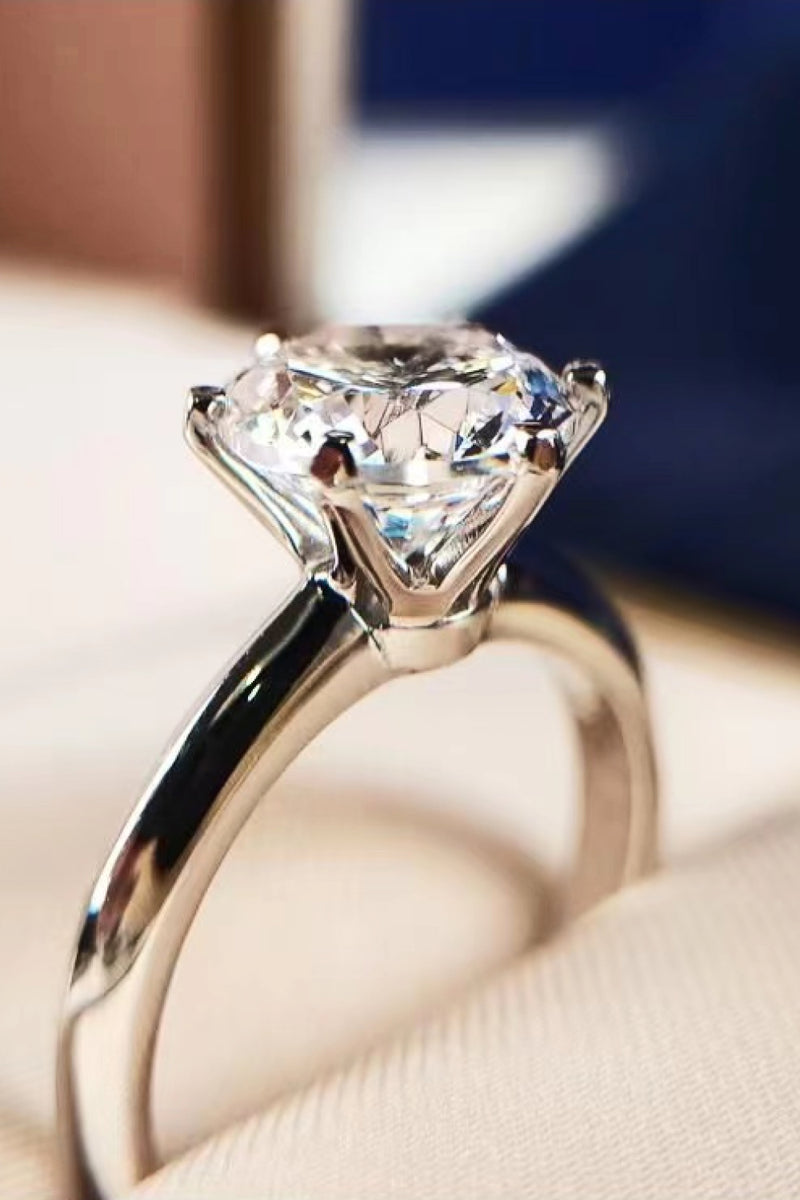 3 Carat Solitaire Moissanite 6-Prong Ring