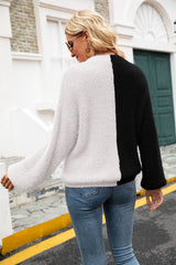 Fuzzy Soft Contrast Button Front Cardigan | 2 COLORS