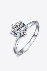 3 Carat Solitaire Moissanite 6-Prong Ring