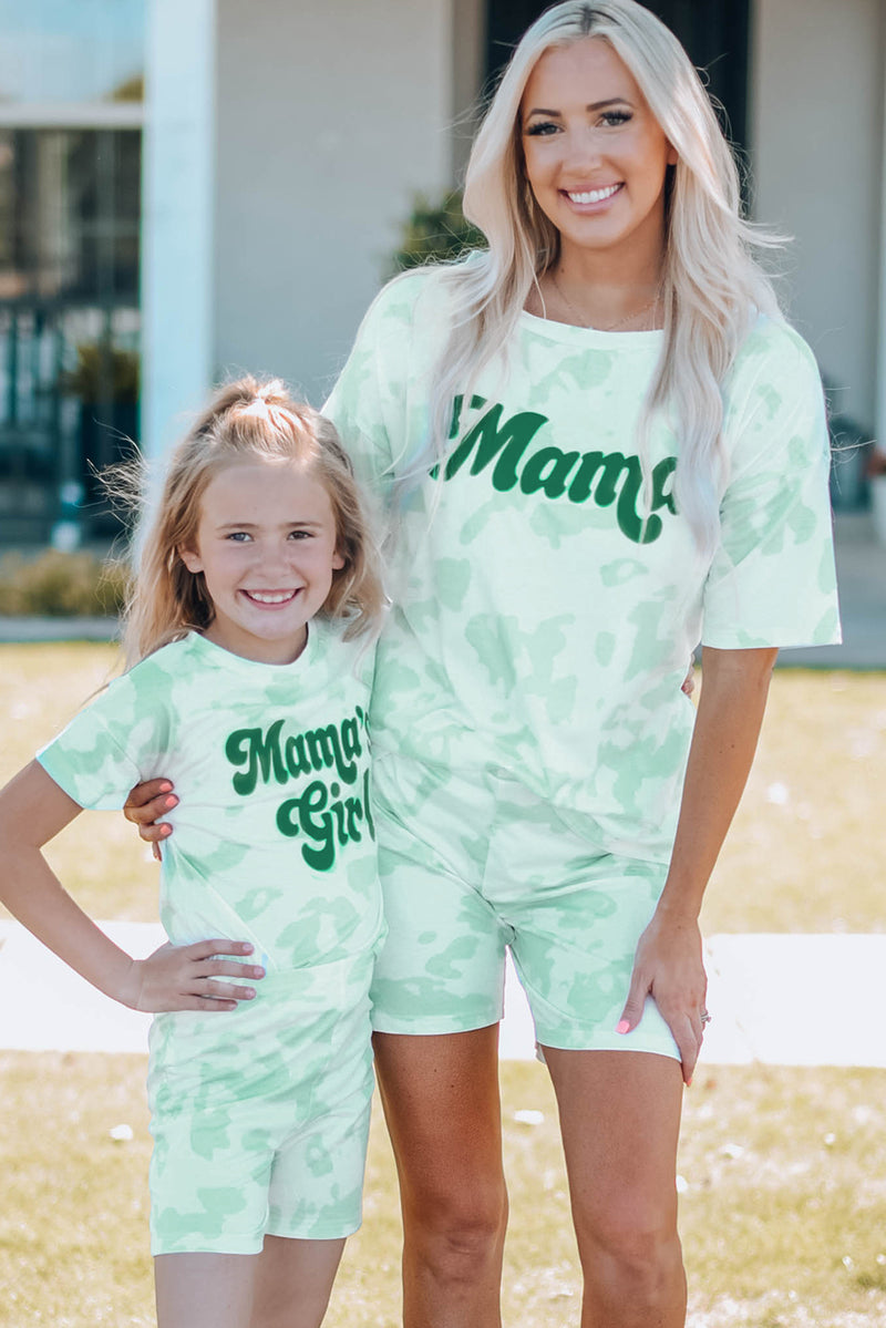 MAMA'S GIRL Graphic Top & Shorts Lounge Set | MOMMY & ME SETS