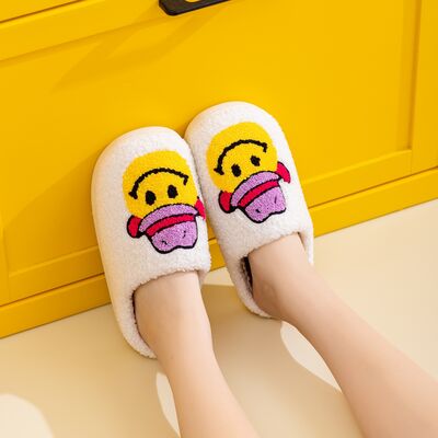 Smiley Face Slippers - Cowboy